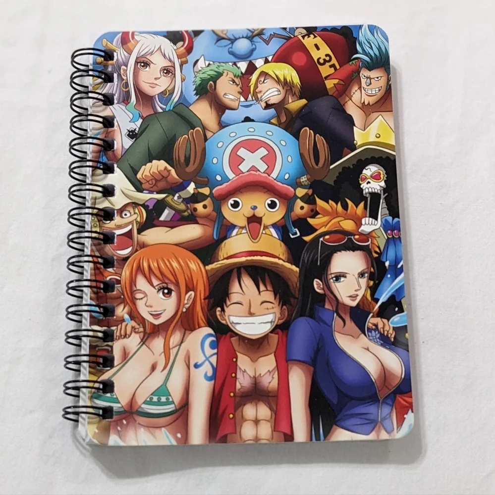 One Piece Anime Small Spiral Notebook, NEW